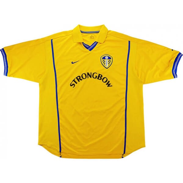 Tailandia Camiseta Leeds United 1ª Kit Retro 2000 2002 Amarillo